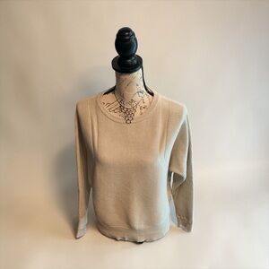 Truth Soft Beige Crew Neck Sweater